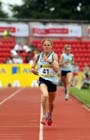 Bobby Clay (Kent) wins the Inter Girls 1500 metres.